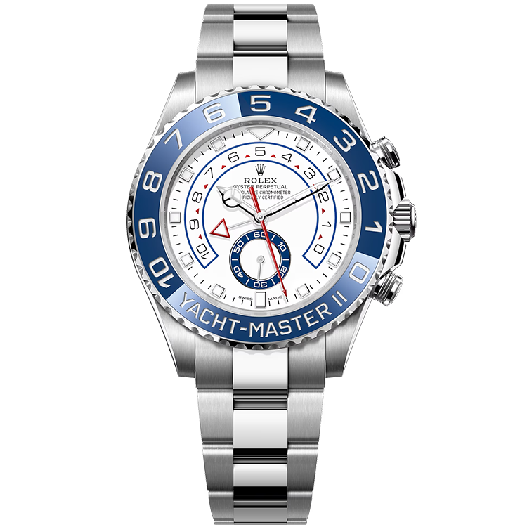 Rolex Yacht-Master II ref. 116680 white dial steel case steel bracelet 44mm