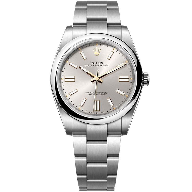 Rolex Oyster Perpetual ref. 124300 silver dial steel case steel bracelet 41mm
