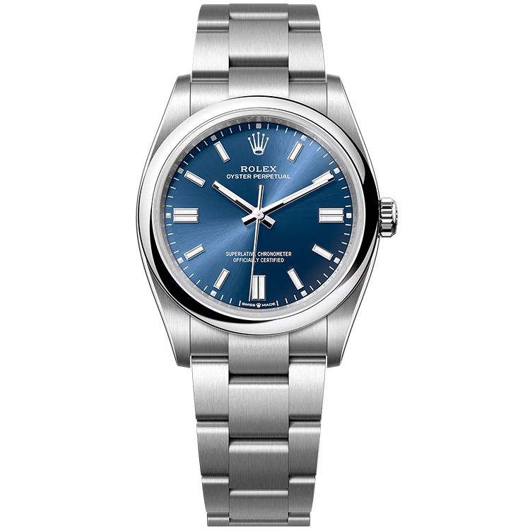 Rolex Oyster Perpetual ref. 126000 blue dial steel case steel bracelet 36mm