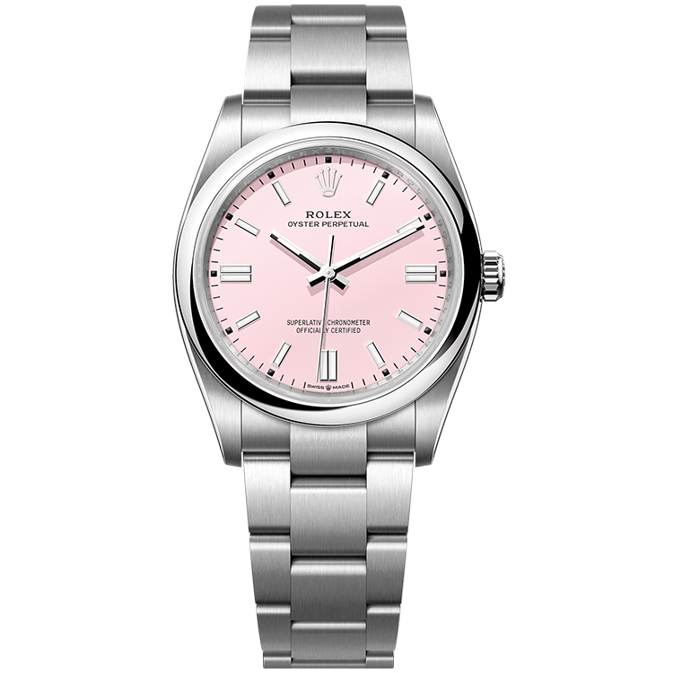 Rolex Oyster Perpetual ref. 126000 pink dial steel case steel bracelet 36mm