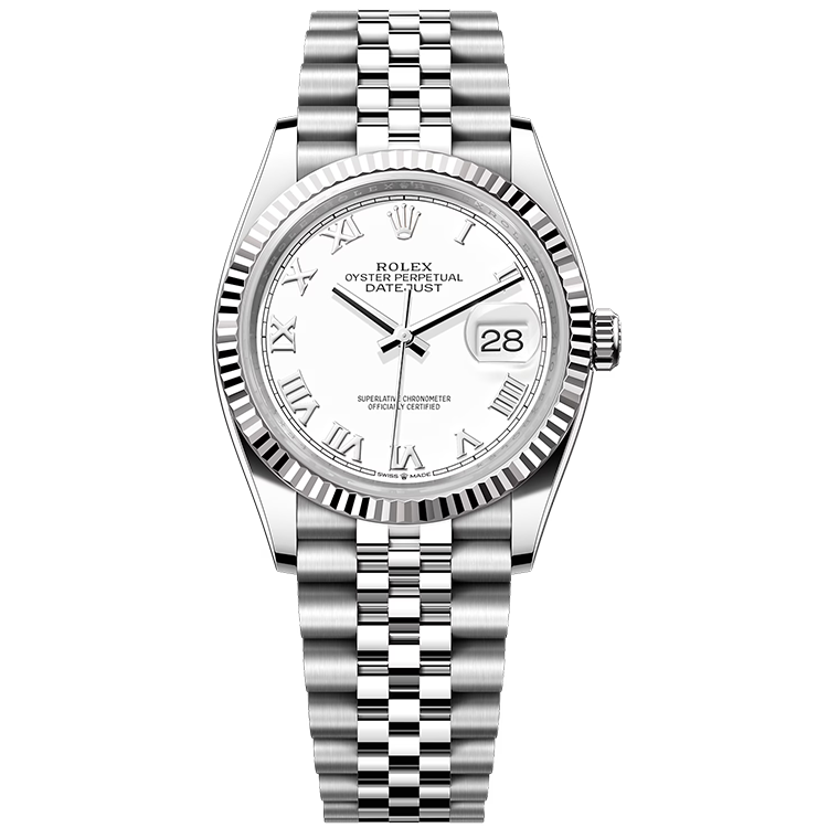 Rolex Datejust ref. 126234 white dial steel case steel bracelet 36mm
