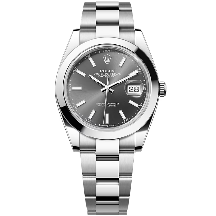 Rolex Datejust ref. 126300 grey dial steel case steel bracelet 41mm