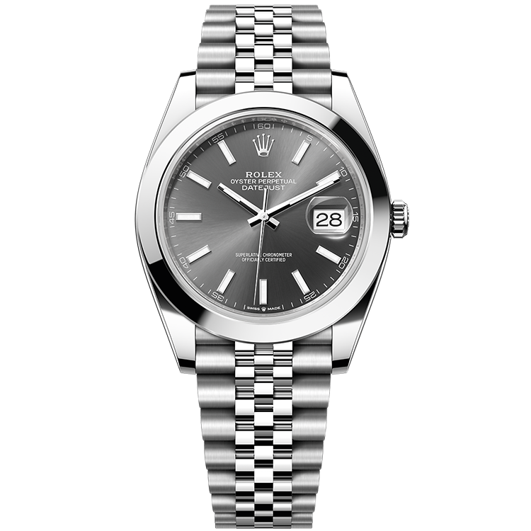Rolex Datejust ref. 126300 grey dial steel case steel bracelet 41mm