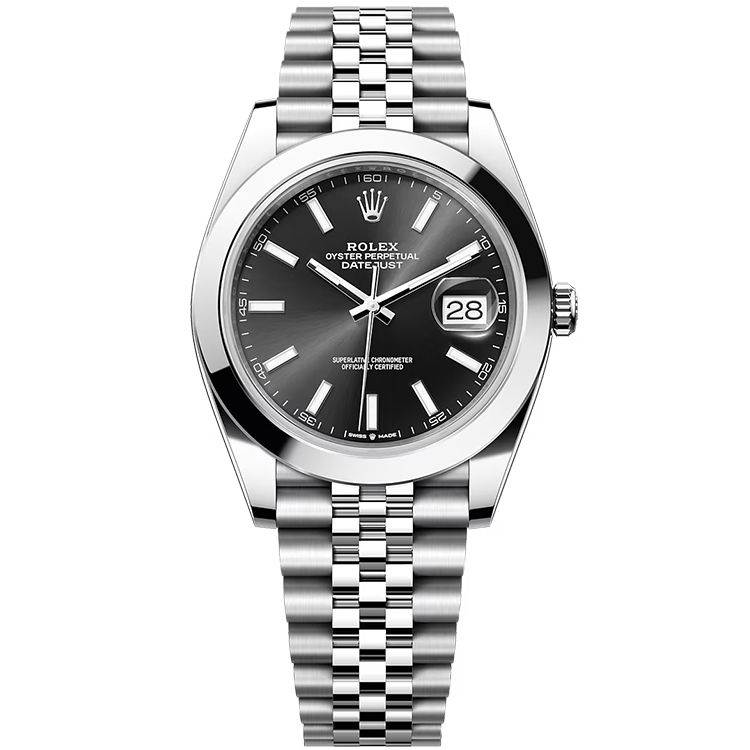 Rolex Datejust ref. 126300 black dial steel case steel bracelet 41mm