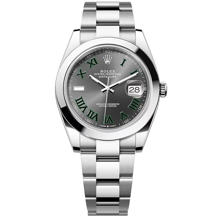 Rolex Datejust ref. 126300 grey dial steel case steel bracelet 41mm