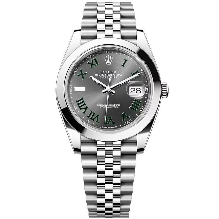 Rolex Datejust ref. 126300 grey dial steel case steel bracelet 41mm