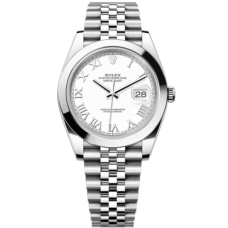 Rolex Datejust ref. 126300 white dial steel case steel bracelet 41mm