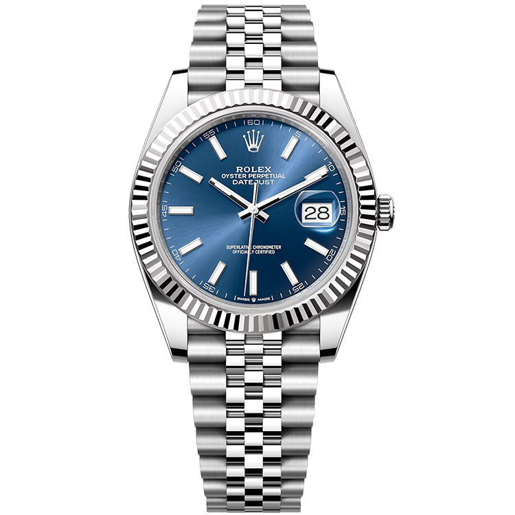 Rolex Datejust ref. 126334 blue dial steel case steel bracelet 41mm