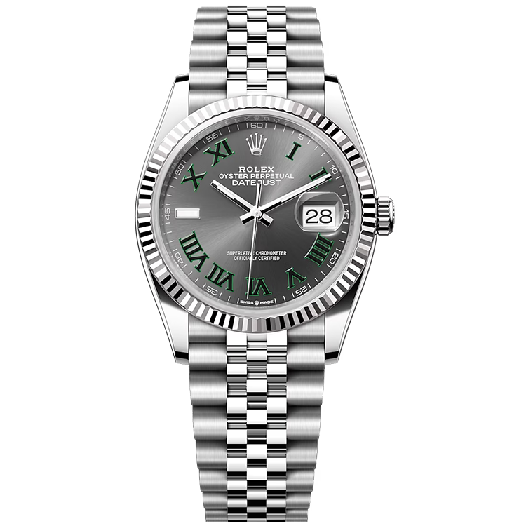 Rolex Datejust ref. 126234 grey dial steel case steel bracelet 36mm