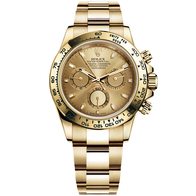 Rolex Daytona ref. 116508 champagne dial yellow gold case yellow gold bracelet 40mm