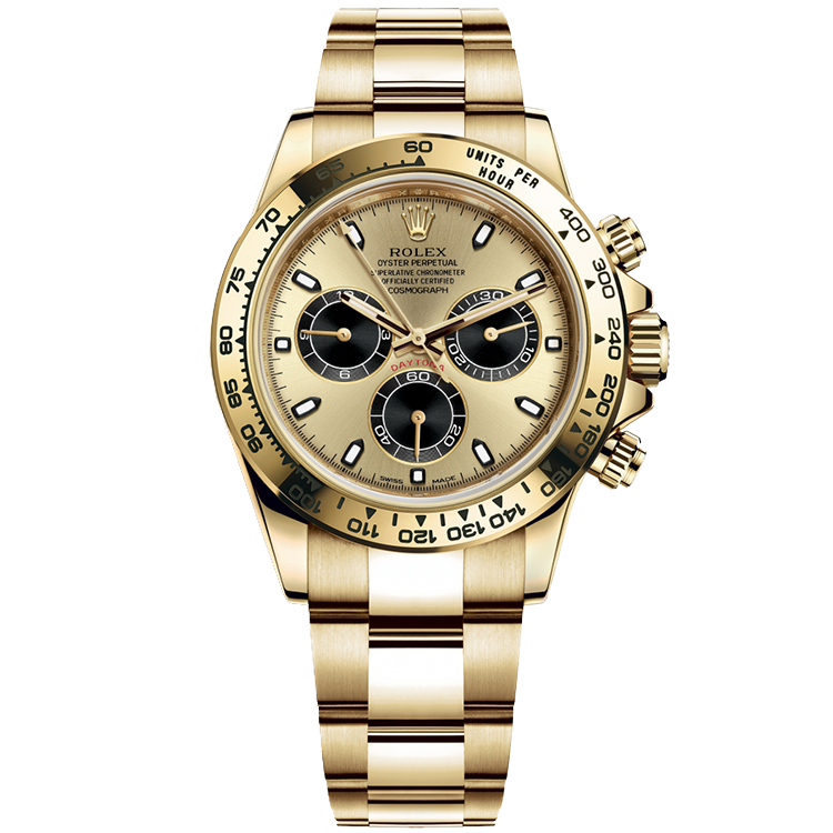 Rolex Daytona ref. 116508 champagne dial yellow gold case yellow gold bracelet 40mm