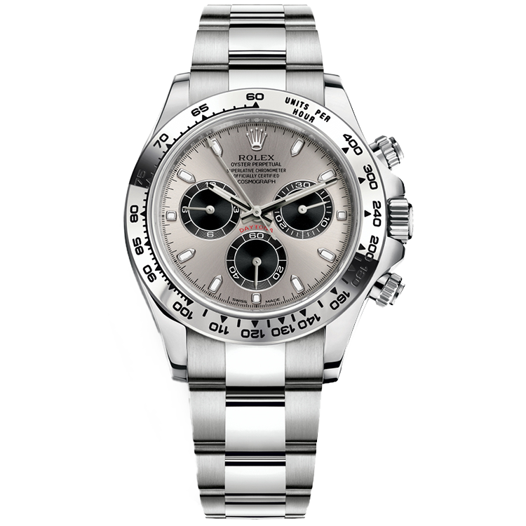 Rolex Daytona ref. 116509 silver dial white gold case white gold bracelet 40mm