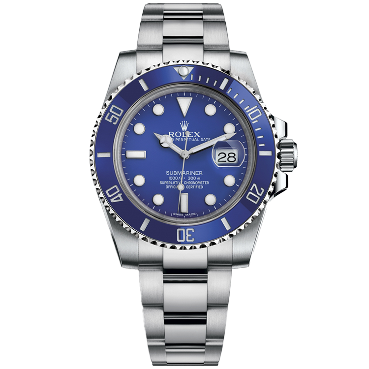 Rolex Submariner ref. 116619LB blue dial white gold case white gold bracelet 40mm