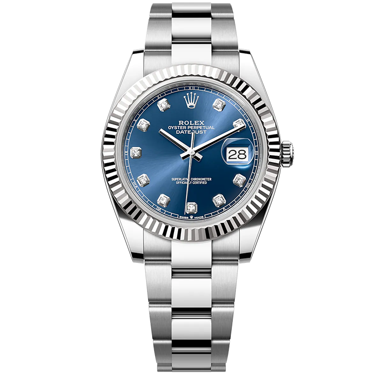 Rolex Datejust ref. 126334 blue dial steel case steel bracelet 41mm