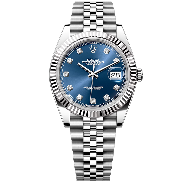 Rolex Datejust ref. 126334 blue dial steel case steel bracelet 41mm