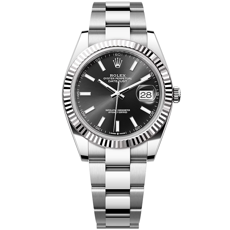 Rolex Datejust ref. 126334 black dial steel case steel bracelet 41mm