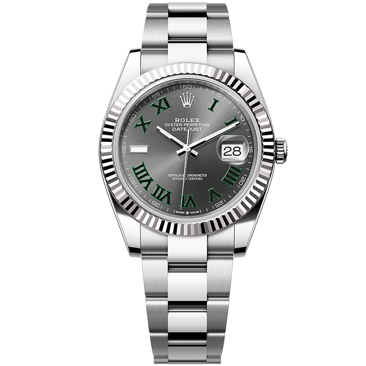 Rolex Datejust ref. 126334 grey dial steel case steel bracelet 41mm