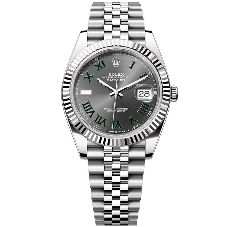 Rolex Datejust ref. 126334 grey dial steel case steel bracelet 41mm