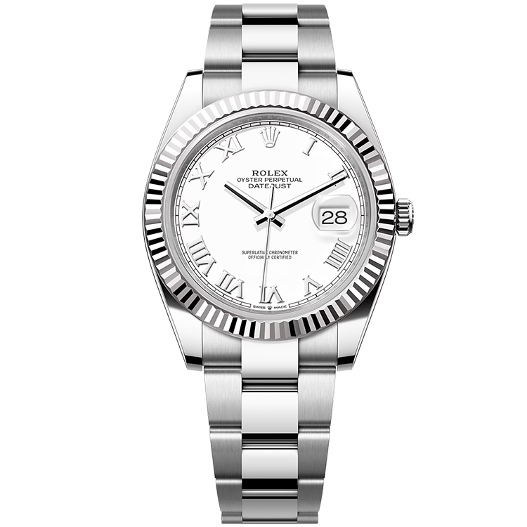 Rolex Datejust ref. 126334 white dial steel case steel bracelet 41mm