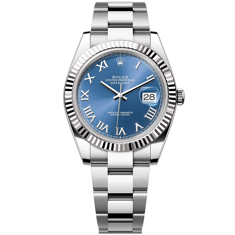 Rolex Datejust ref. 126334 blue dial steel case steel bracelet 41mm