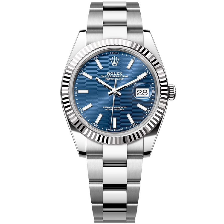 Rolex Datejust ref. 126334 blue dial steel case steel bracelet 41mm