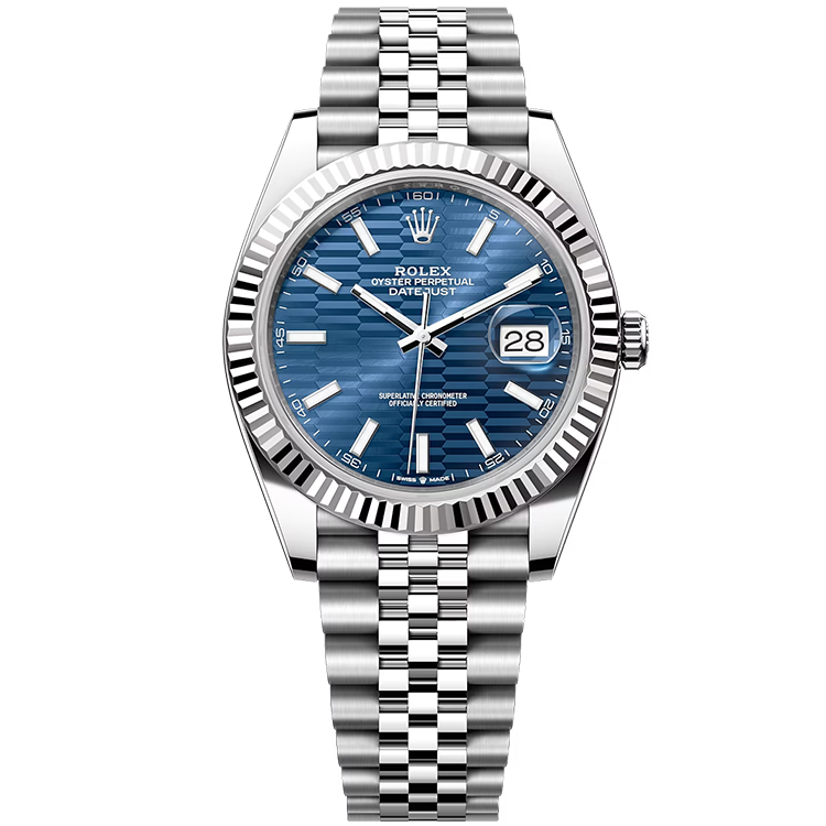 Rolex Datejust ref. 126334 blue dial steel case steel bracelet 41mm