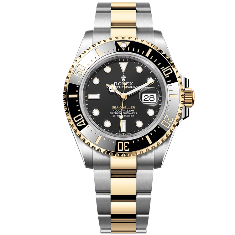 Rolex Sea-Dweller ref. 126603 black dial steel case two-tone bracelet 43mm