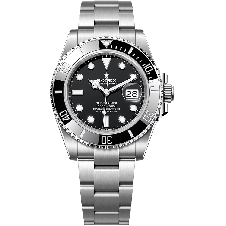 Rolex Submariner ref. 126610LN black dial steel case steel bracelet 41mm