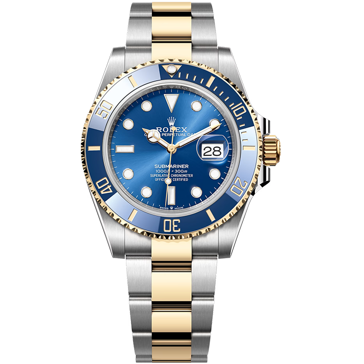 Rolex Submariner ref. 126613LB blue dial steel case two-tone bracelet 41mm