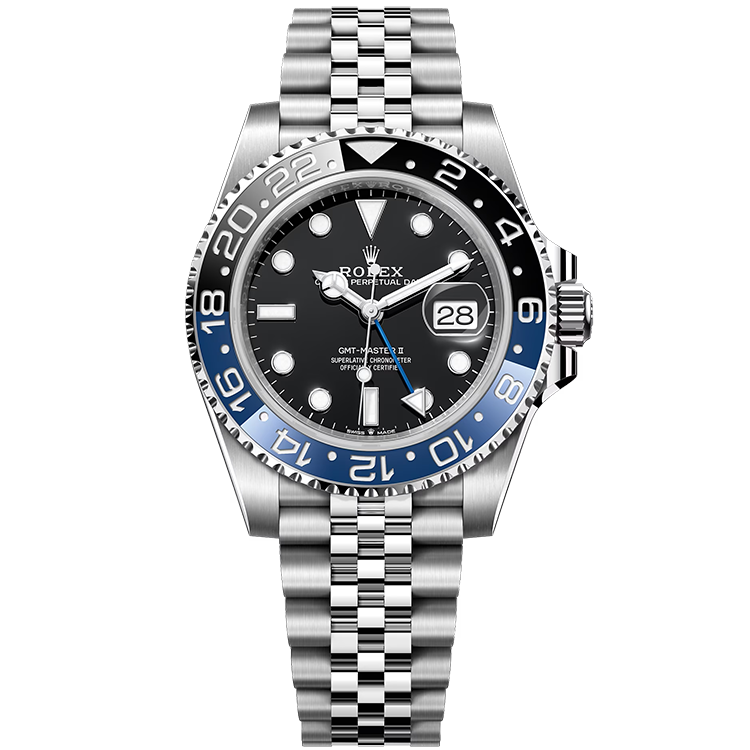 Rolex GMT-Master II ref. 126710BLNR black dial steel case steel bracelet 40mm