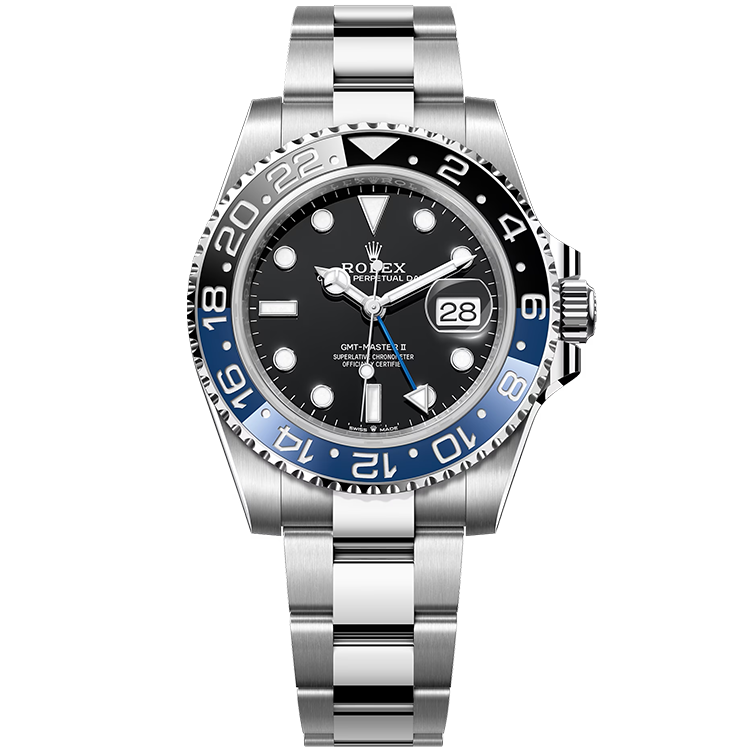Rolex GMT-Master II ref. 126710BLNR black dial steel case steel bracelet 40mm