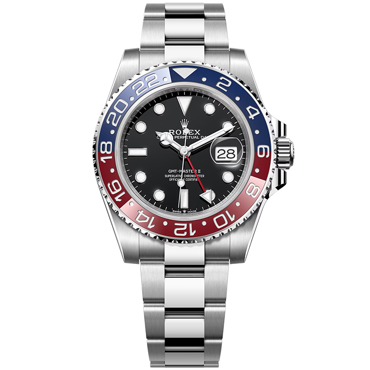 Rolex GMT-Master II ref. 126710BLRO black dial steel case steel bracelet 40mm