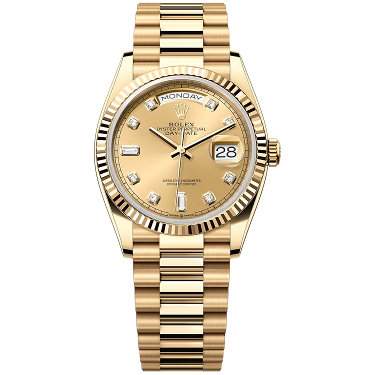 Rolex Day-Date ref. 128238 champagne dial yellow gold case yellow gold bracelet 36mm