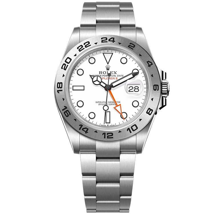 Rolex Explorer II ref. 226570 white dial steel case steel bracelet 42mm