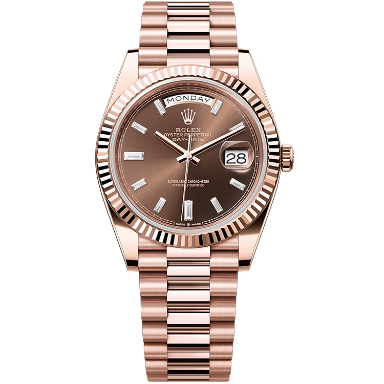 Rolex Day-Date ref. 228235 chocolate dial rose gold case rose gold bracelet 40mm