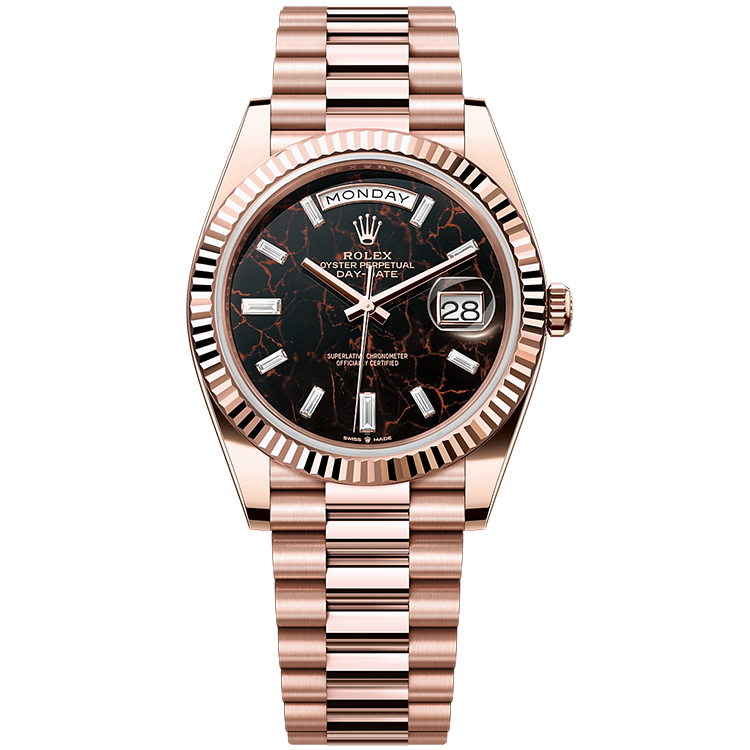 Rolex Day-Date ref. 228235 chocolate dial rose gold case rose gold bracelet 40mm