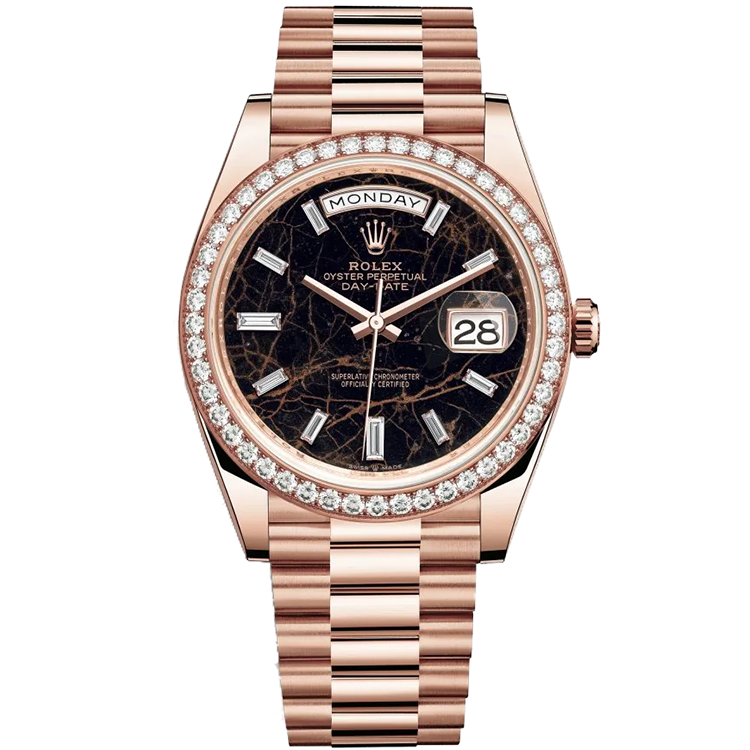 Rolex Day-Date ref. 228235 chocolate dial rose gold case rose gold bracelet 40mm