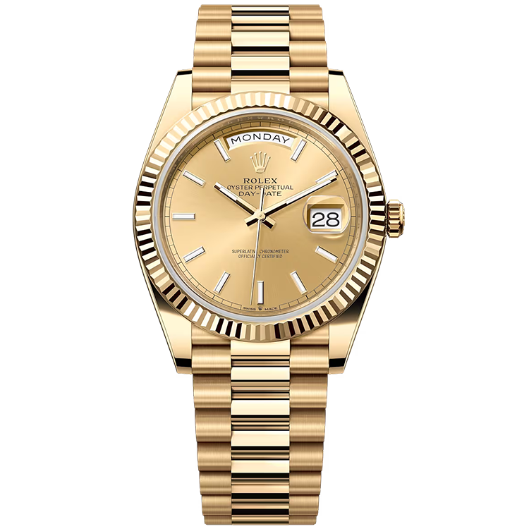 Rolex Day-Date ref. 228238 champagne dial yellow gold case yellow gold bracelet 40mm