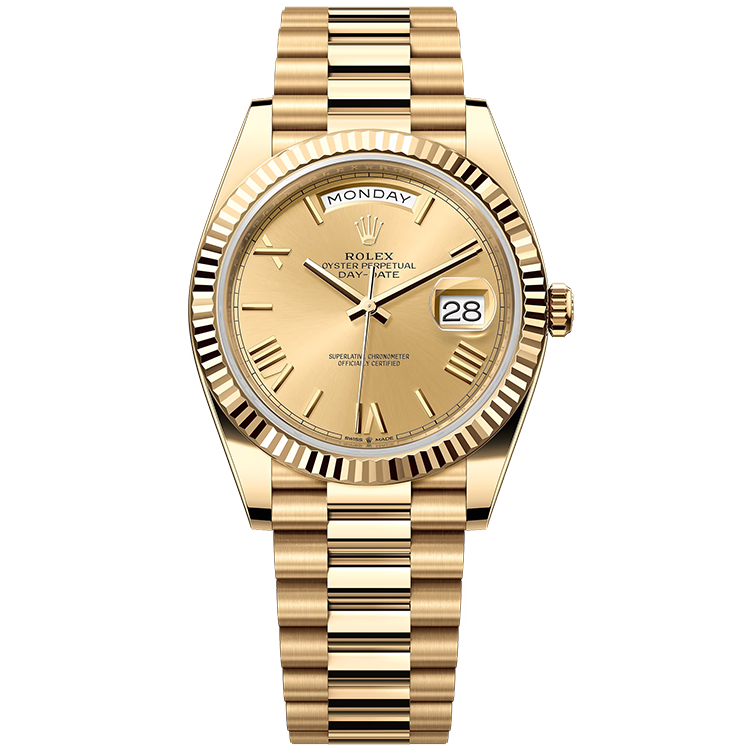 Rolex Day-Date ref. 228238 champagne dial yellow gold case yellow gold bracelet 40mm