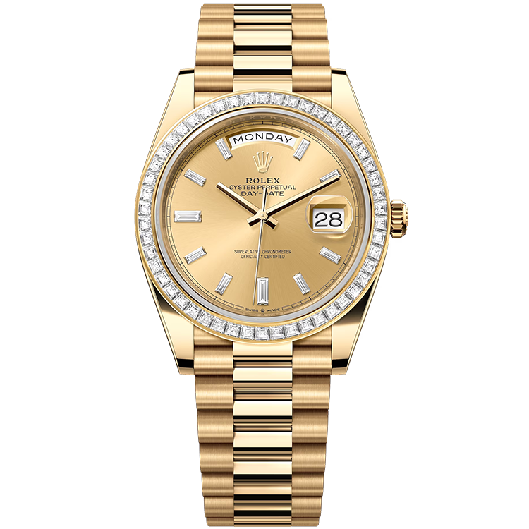 Rolex Day-Date ref. 228398TBR champagne dial yellow gold case yellow gold bracelet 40mm