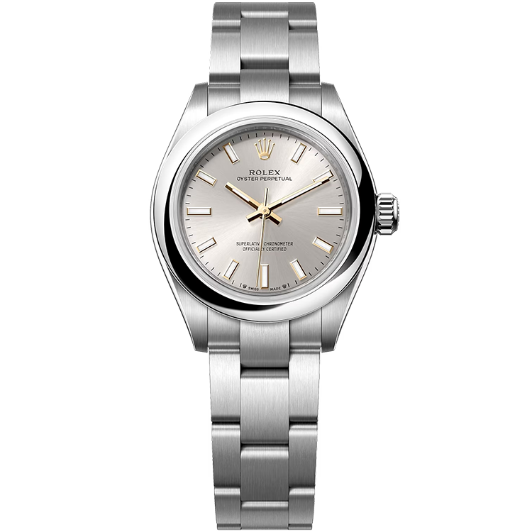 Rolex Oyster Perpetual ref. 276200 silver dial steel case steel bracelet 28mm