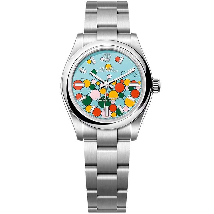 Rolex Oyster Perpetual ref. 277200 blue dial steel case steel bracelet 31mm