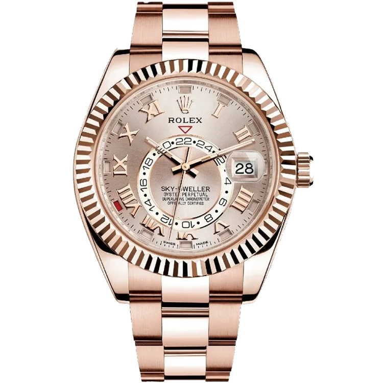 Rolex Sky-Dweller ref. 326935 rose gold dial rose gold case rose gold bracelet 42mm