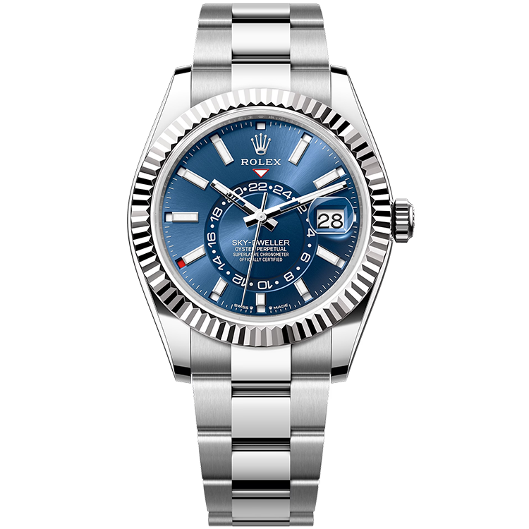 Rolex Sky-Dweller ref. 336934 blue dial steel case steel bracelet 42mm