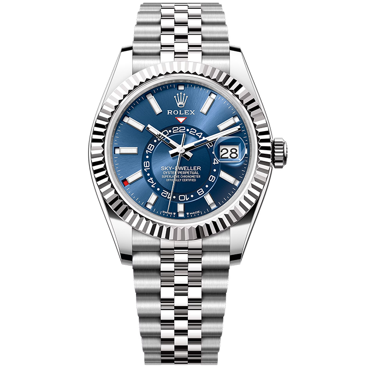 Rolex Sky-Dweller ref. 336934 blue dial steel case steel bracelet 42mm