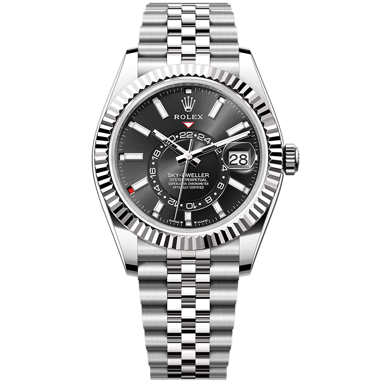 Rolex Sky-Dweller ref. 326934 black dial steel case steel bracelet 42mm