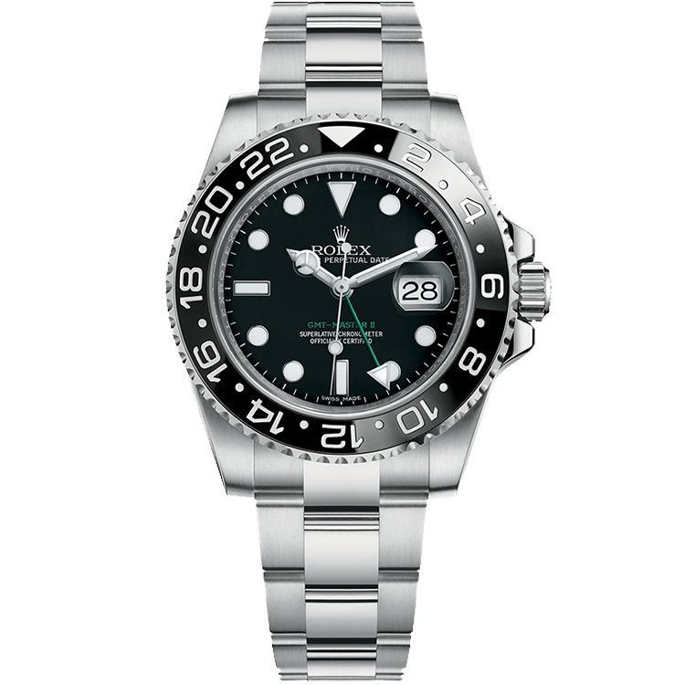 Rolex GMT-Master II ref. 116710LN black dial steel case steel bracelet 40mm