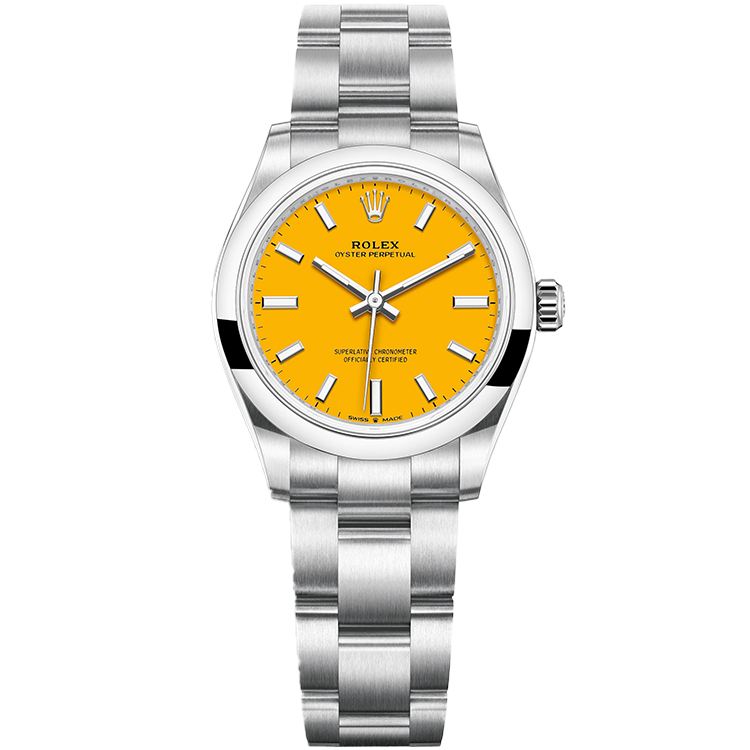 Rolex Oyster Perpetual ref. 277200 champagne dial steel case steel bracelet 31mm