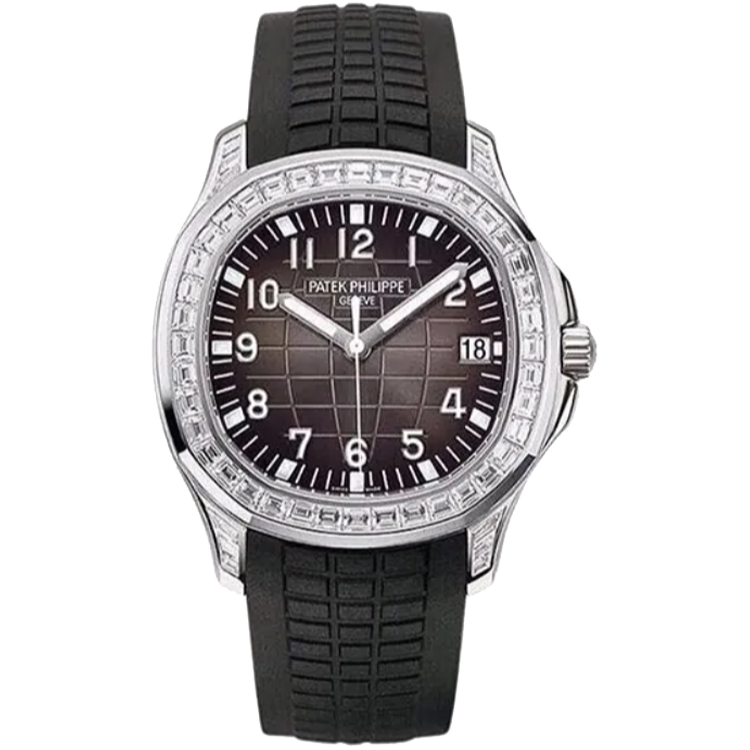 Patek Philippe Aquanaut 5167/300G black dial white gold case rubber bracelet 40mm