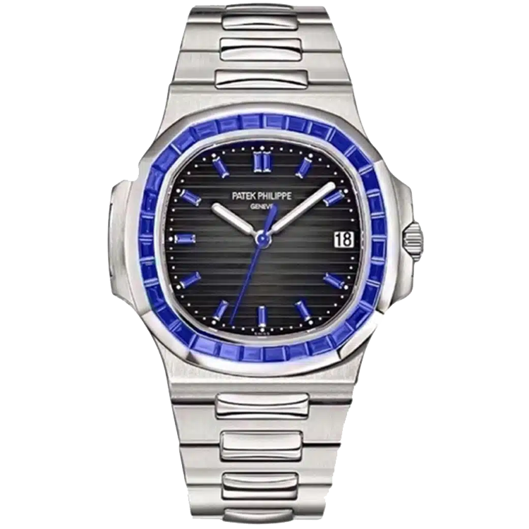 Patek Philippe Nautilus 5711/111P black dial platinum case platinum bracelet 44mm